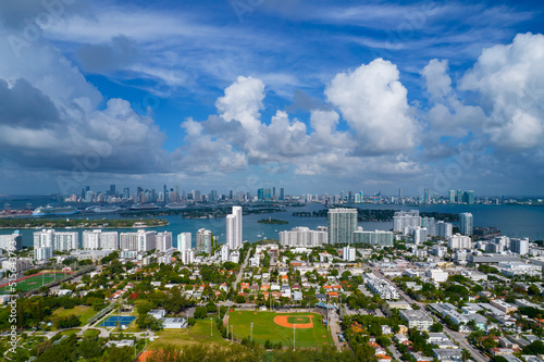 Distant Miami Skyline from Miami Beach © vin