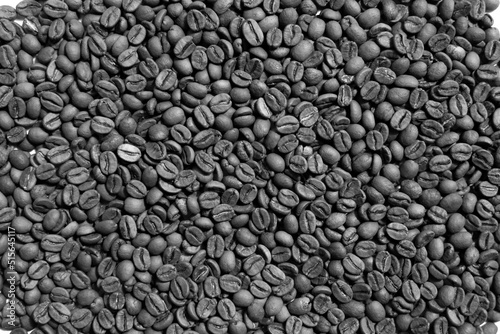 Fondo con textura de café arábica tostado gourmet. Concepto de alimentos y bebidas.