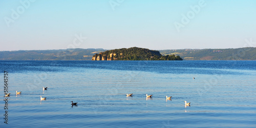 martana island  lake bolsena viterbo italy © maudanros