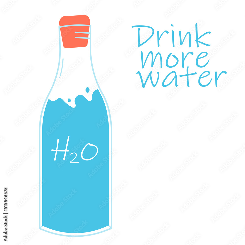 Drink more water. Only glass. The concept of no plastic and no waste. Various bottles, glass, flask. Hand drawn cute fashion jpg image illustration. All elements are insulated
Drink more water. Only glass. The concept of no plastic and no waste. Various bottles, glass, flask. Hand drawn cute fashion jpg image illustration. All elements are insulated