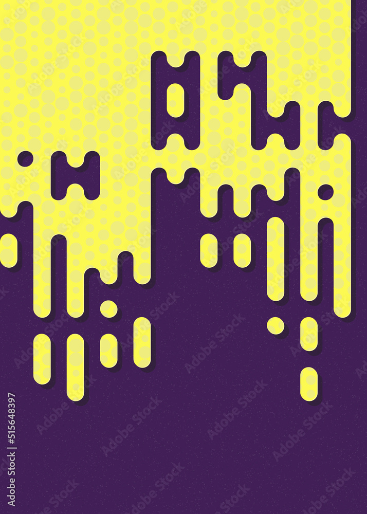 Abstract Rounded Color Lines halftone transition background illustration
