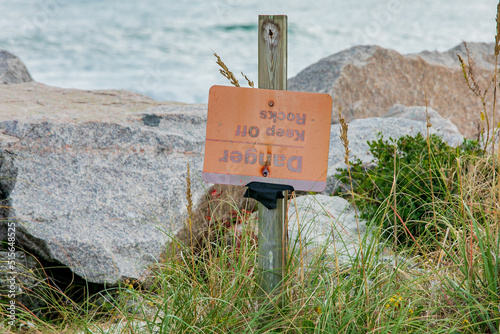 Coastal Upside Down Sign