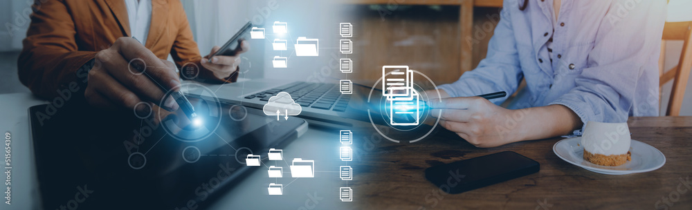 Document Management System (DMS), online documentation database and process automation to efficiently manage files, knowledge and documentation in enterprise with ERP. Corporate business technology. Document Management System (DMS), online documentation database and process automation to efficiently manage files, knowledge and documentation in enterprise with ERP. Corporate business technology.