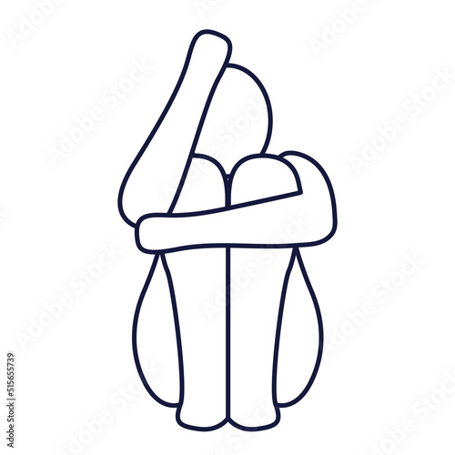 BPD - Borderline Personality Disorder icon showing mental illness design