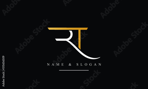 TR, RT, T, R abstract letters logo monogram photo