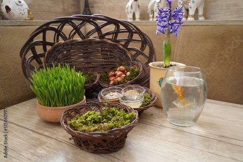 iranian tradition nowruz haftseen photo