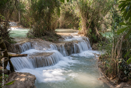 Fototapeta Naklejka Na Ścianę i Meble -  Kuang Si Falls, Luang Prabang Province, Laos