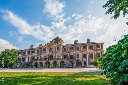 Yard of the Schloss Favorite in Rastatt, Germany photo