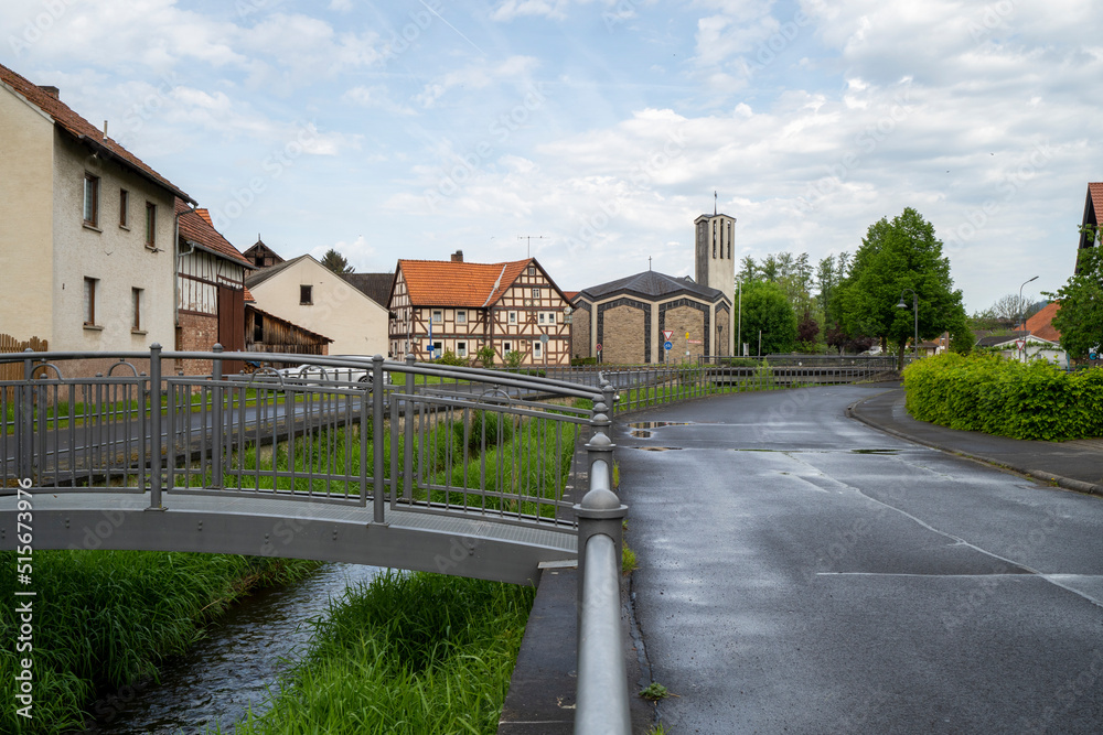 Morles in der Gemeinde Nüsttal nach dem Regen Morles in der Gemeinde Nüsttal nach dem Regen