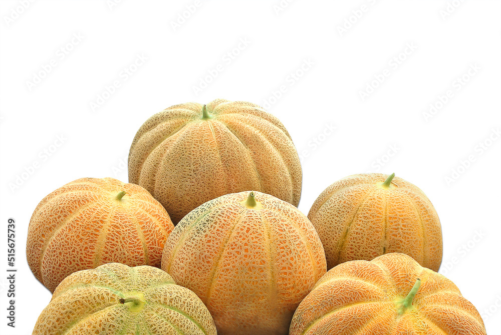 Fresh Charentais melons