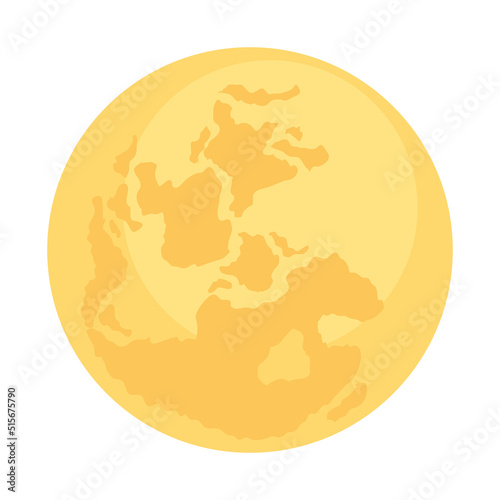 yellow full moon phase