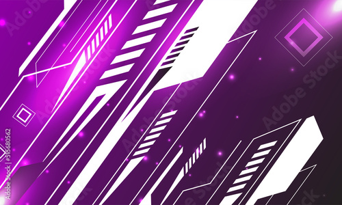 Modern Purple gradient Abstract futuristic background vector.