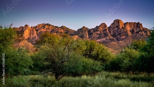 Scenery with Catalina Foot Hills in Tucson, Arizona, USA