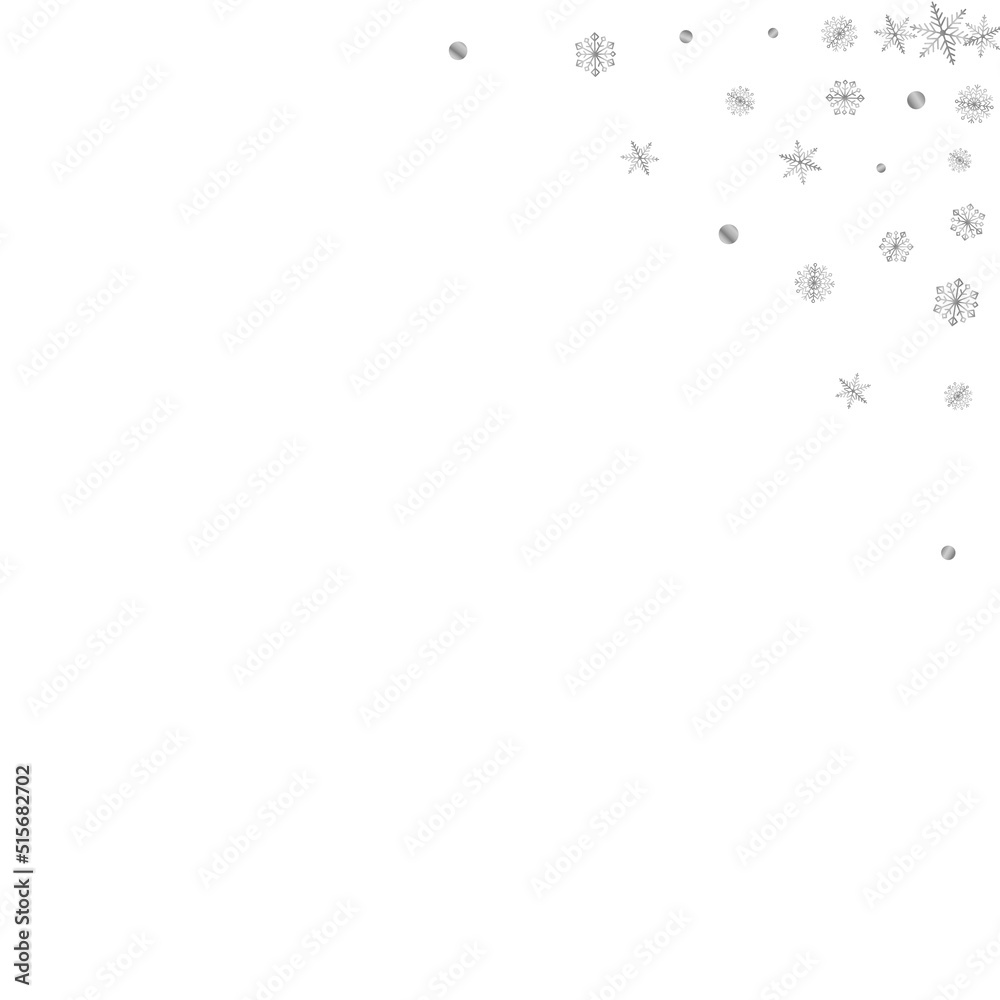 Silver Confetti Background White Vector. Dot Magical Texture. Luminous Flake Wintry. Metal Shine Illustration.