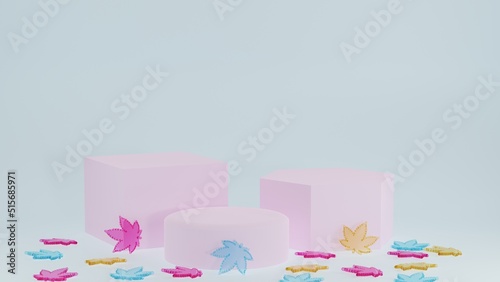 Cannabis Weed Podium Background