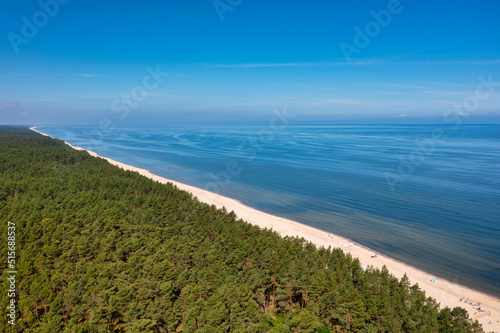 Landscape of the summer beach of the Baltic Sea in Sztutowo, Poland © Patryk Kosmider