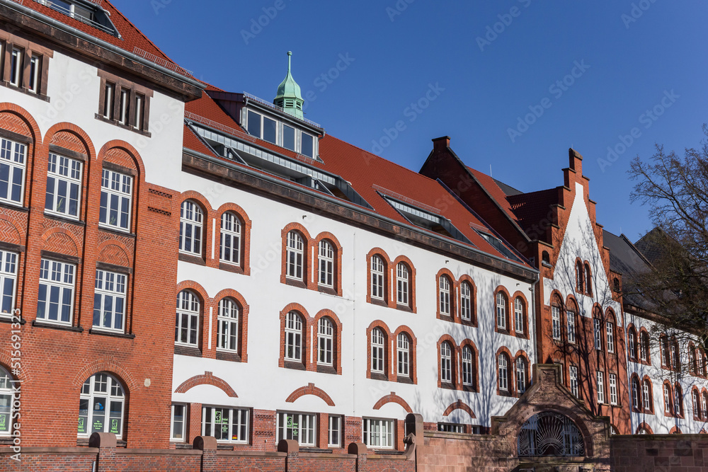 Historic buildings in the center of Wilhelmshaven, Germany