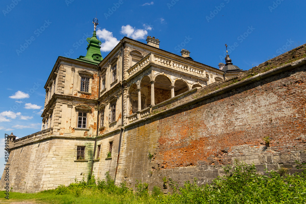 Pidhirtsi Castle, residential castle-fortress located in the village of Pidhirtsi, Ukraine.