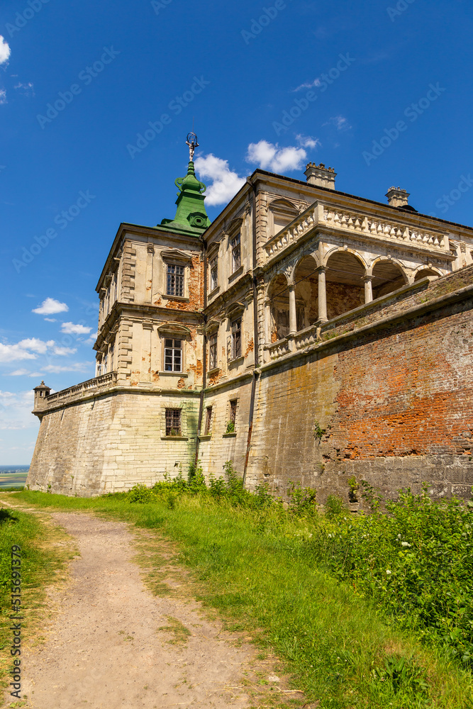 Pidhirtsi Castle, residential castle-fortress located in the village of Pidhirtsi, Ukraine.