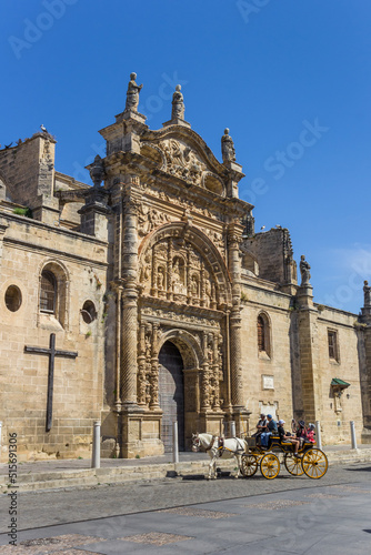 Horse carriage at the Priory church in El Puerto de Santa Maria, Spain