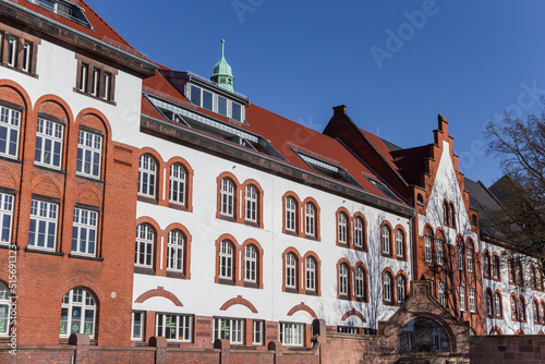 Historic buildings in the center of Wilhelmshaven, Germany