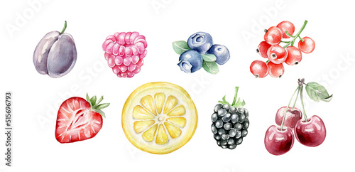 Set of berries