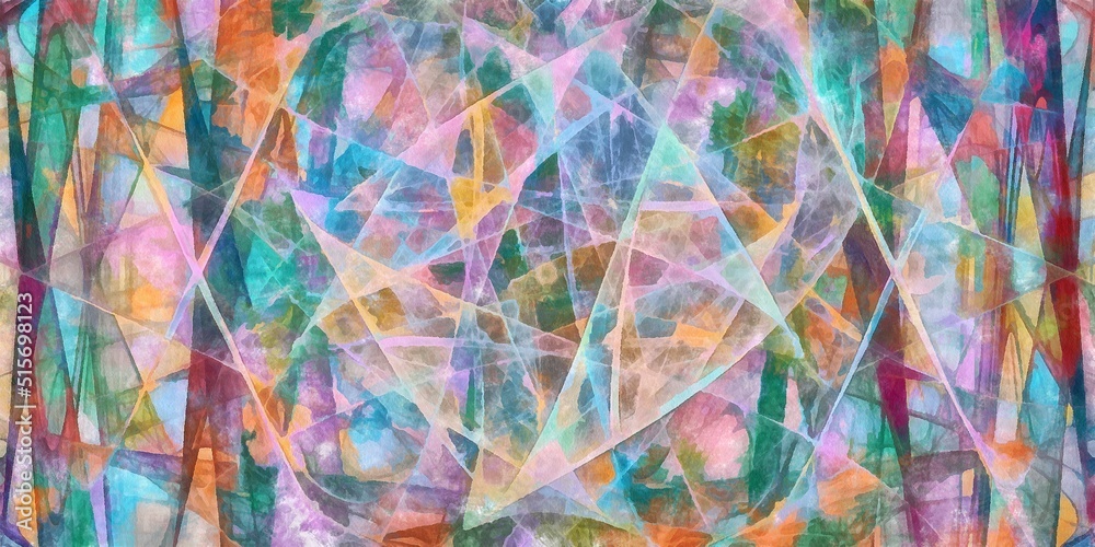 Abstract flowing digital fractal patterns in a painterly style - watercolor bright acrylic paint and ink styled symmetrical space and bright abstract concept Abstract flowing digital fractal patterns in a painterly style - watercolor bright acrylic paint and ink styled symmetrical space and bright abstract concept