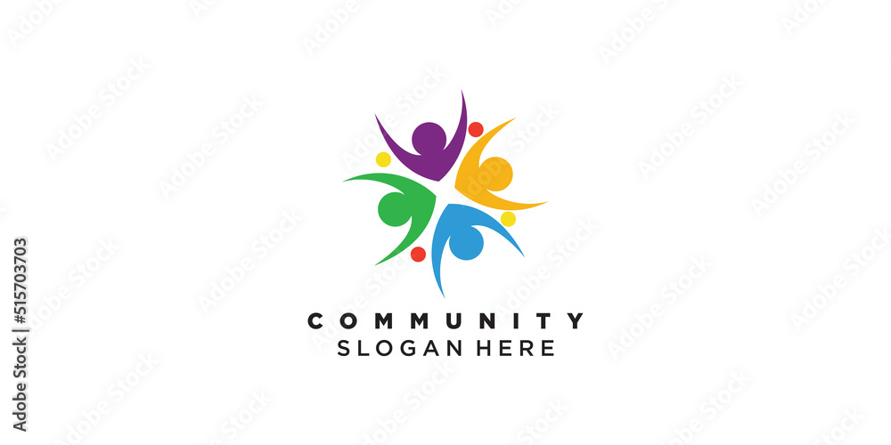 Community logo collection for social team group Premium Vector Community logo collection for social team group Premium Vector
