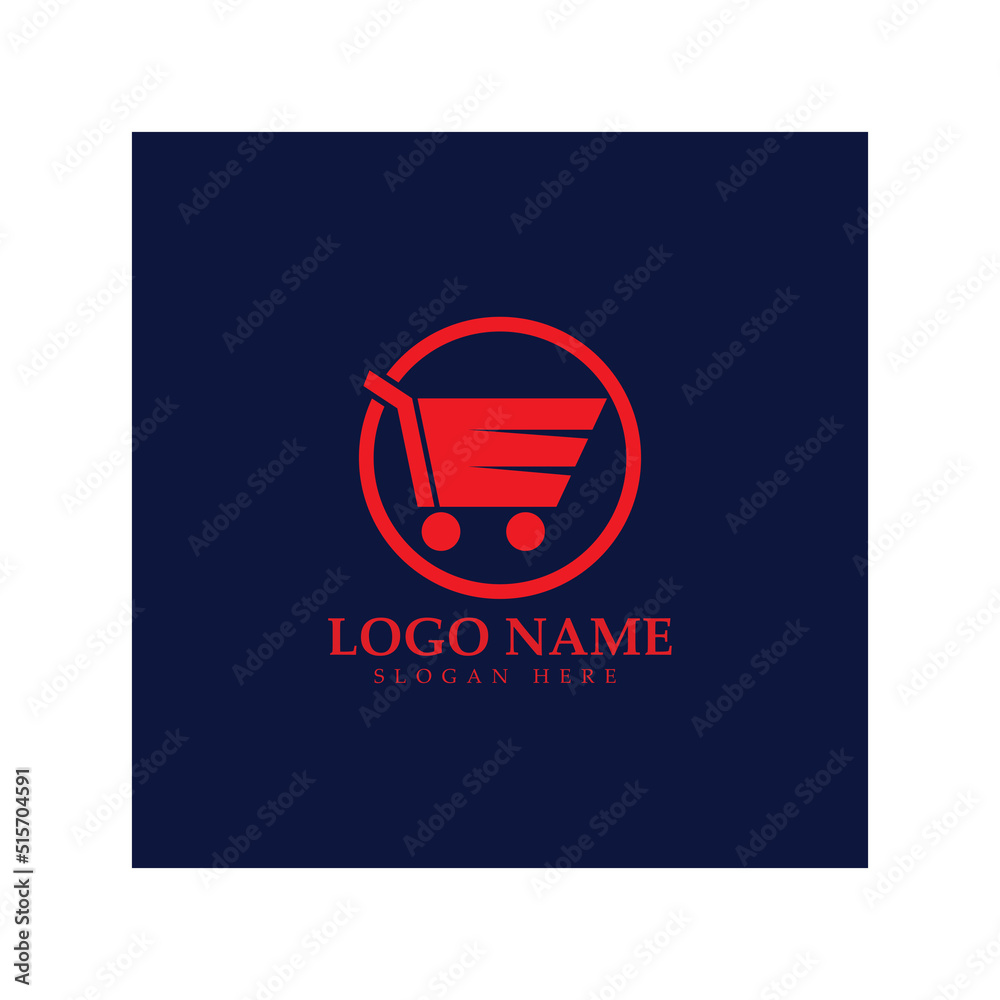 e-commerce logo and online shop logo design with modern concept e-commerce logo and online shop logo design with modern concept