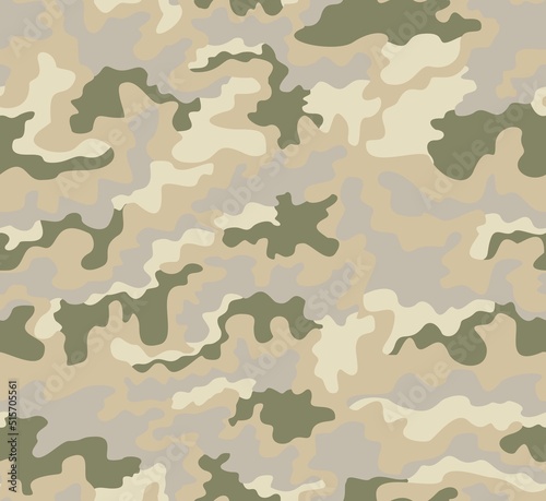 
Military camouflage sand background vector shape texture, seamless modern urban pattern.