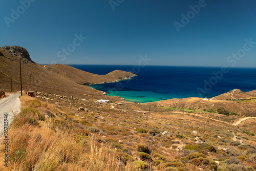 Kalo Ampeli beach on Serifos island in Greece