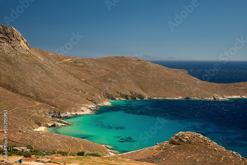 Kalo Ampeli beach on Serifos island in Greece