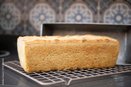 Loaf of home baked sour dough bread