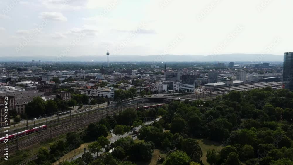 Aerial view on Mannheim in Baden Wurttemberg, Germany Aerial view on Mannheim in Baden Wurttemberg, Germany