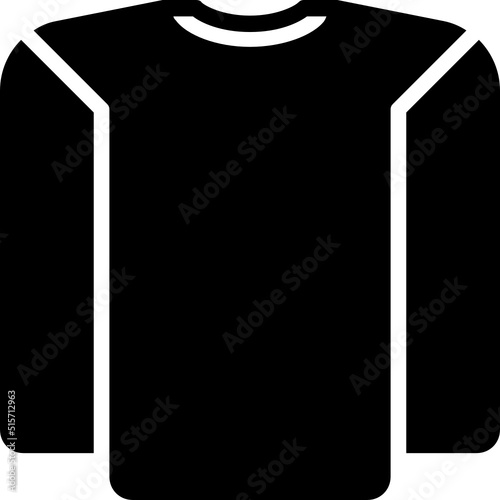 long sleeve shirt glyph icon