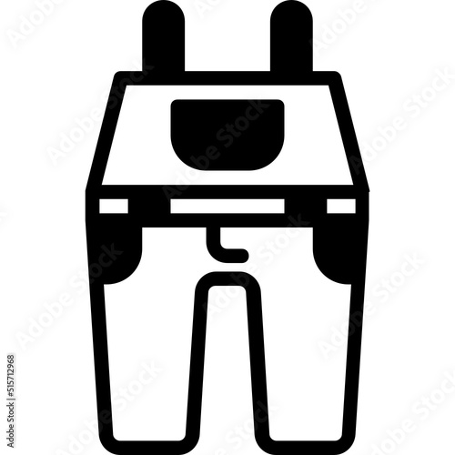 dungarees glyph icon