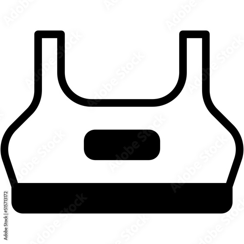 sport bra glyph icon