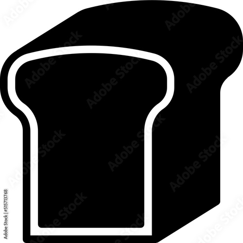 toast bread glyph icon