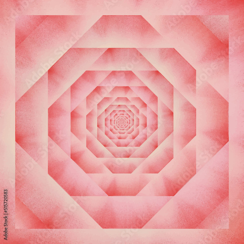 Abstract background. Red background for postcards. Kaleidoscope. Geometric gradient for postcards. Creative rainbow template for banner. Vector illustration.