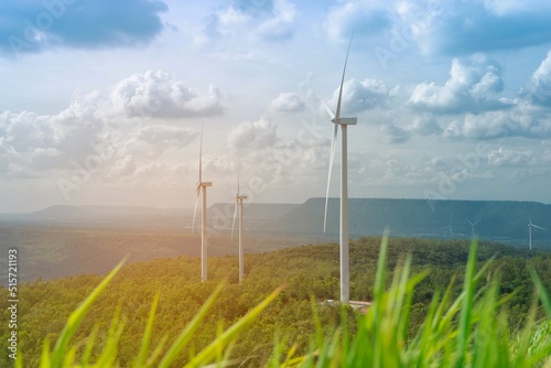 Windmill Wind turbine power in Thailand