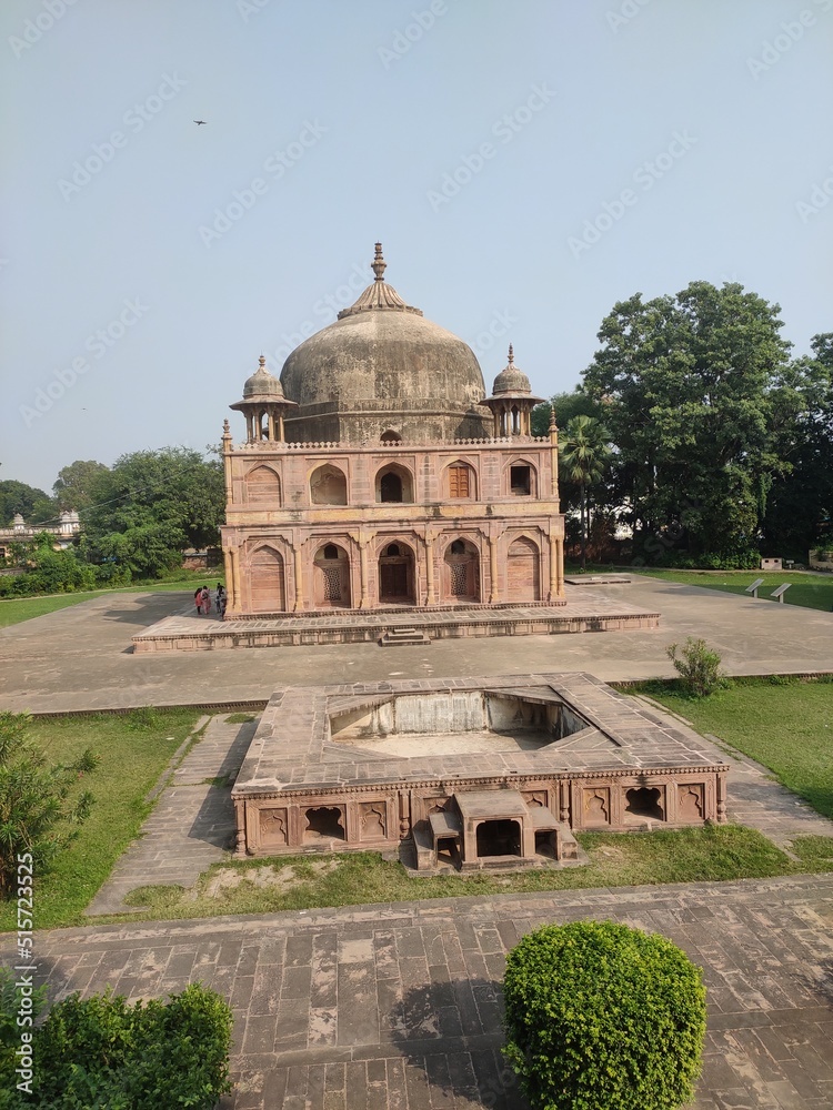 Khusro Bagh is a large walled garden and burial complex located in muhalla Khuldabad close to the Allahabad Junction railway station, in Allahabad, India. It is roughly 6 km from the Akbar fort.