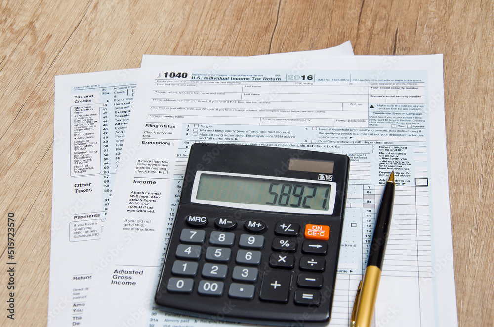 Tax forms and calculator