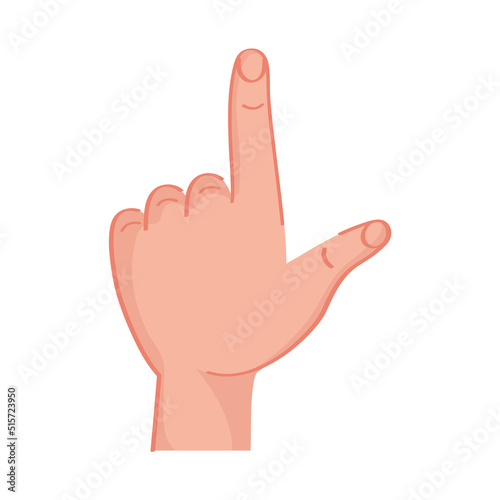 left hand losser sign photo