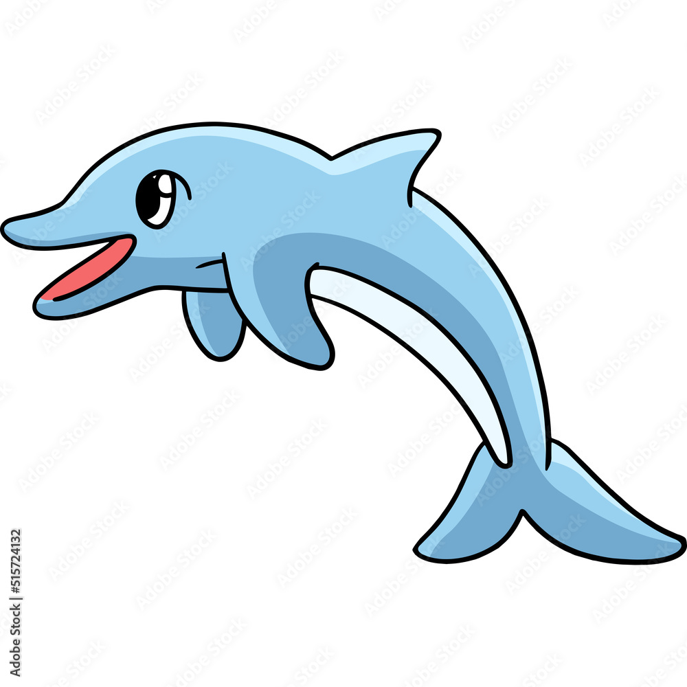 Dolphin Cartoon Colored Clipart Illustration Dolphin Cartoon Colored Clipart Illustration