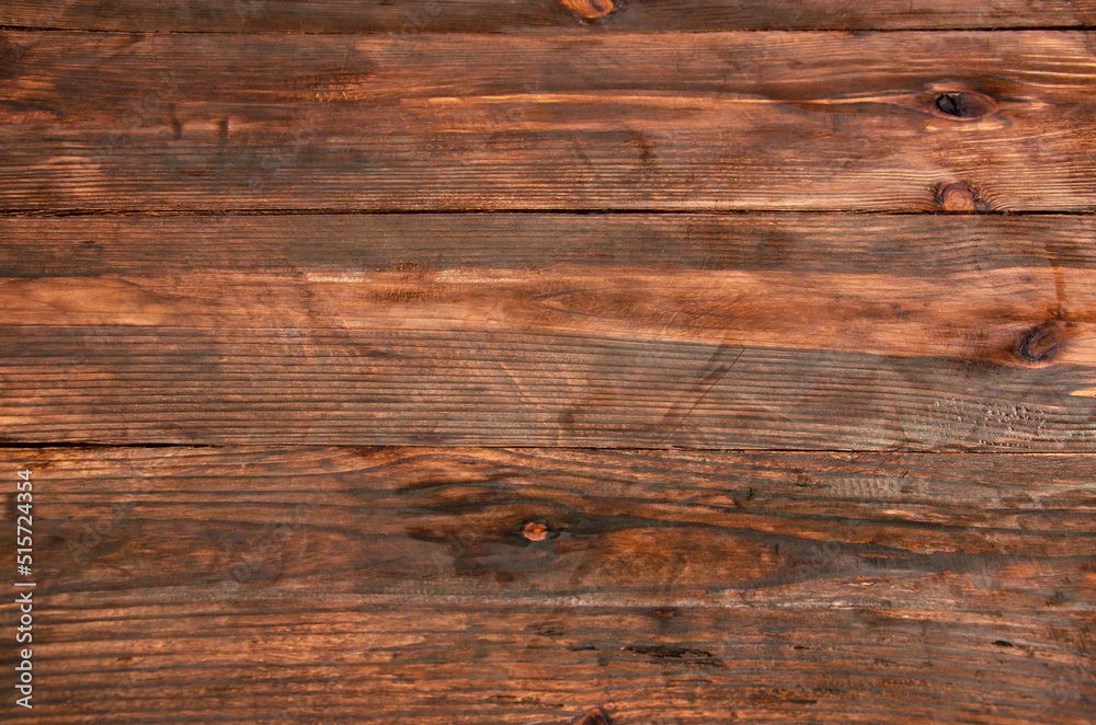 Naklejka premium Brown wooden desk