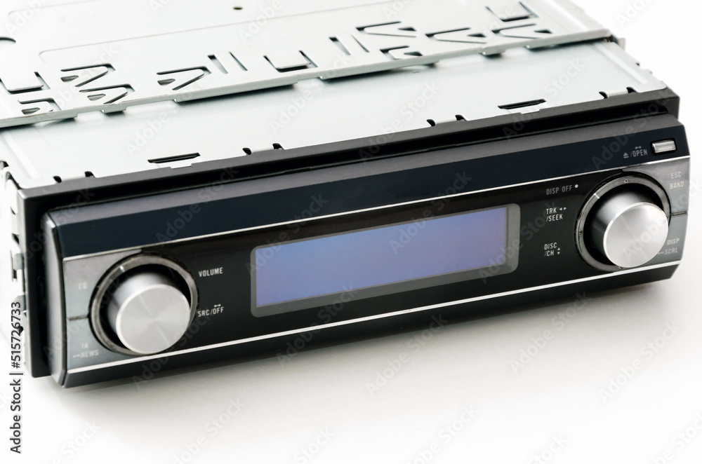 CD car audio player. Old hi-fi CD car audio player. Old hi-fi