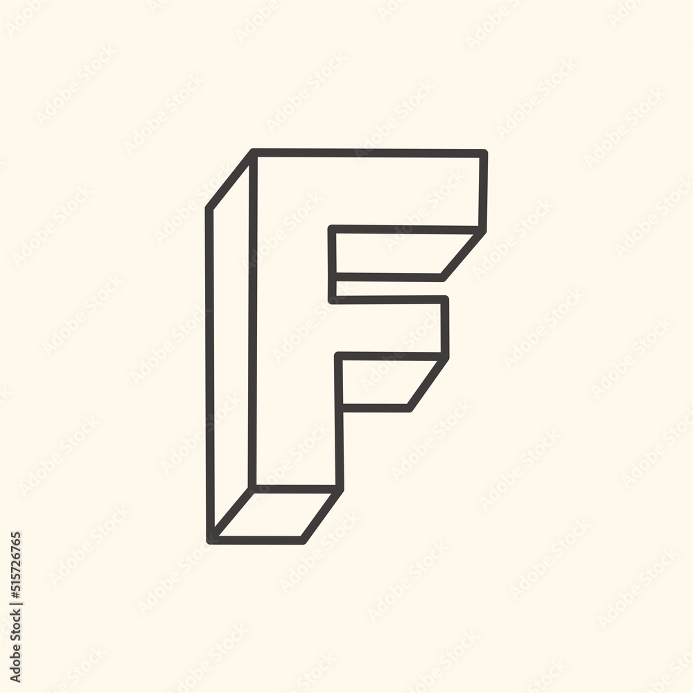 Classic Vector Illustration with the Letter “F” written in the centre. Classic Vector Illustration with the Letter “F” written in the centre.