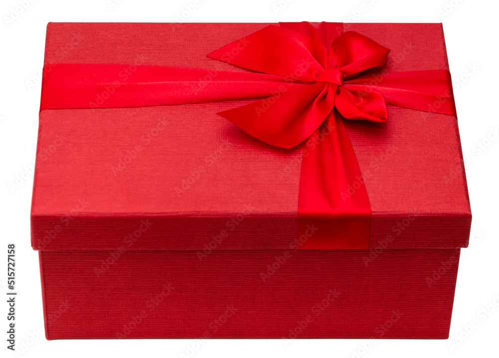 red gift box with ribbon red gift box with ribbon