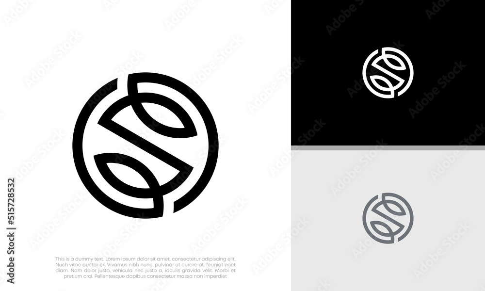 Initials S logo design. Initial Letter Logo. Innovative high tech logo template. Initials S logo design. Initial Letter Logo. Innovative high tech logo template.