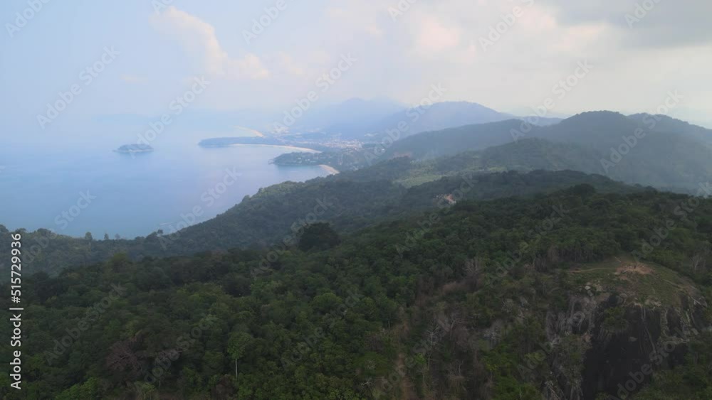 The aerial view of scenic Phuket Island in Thailand The aerial view of scenic Phuket Island in Thailand
